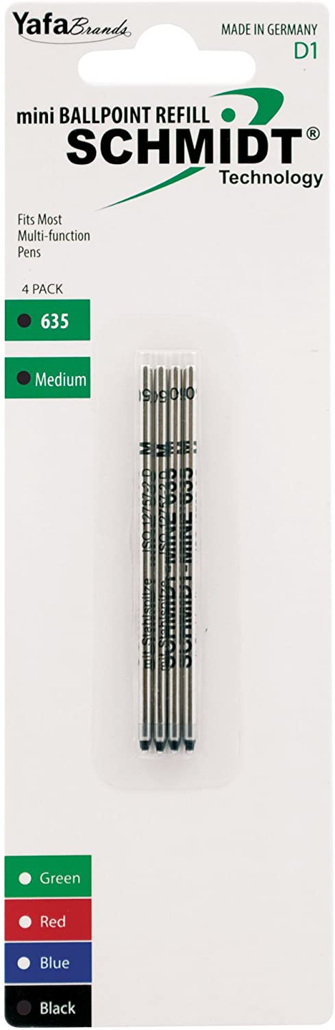 Schmidt Standard D1 Ballpoint Pen Refill - Metal Tube - 4 Pack | SC58149 | Freedompens