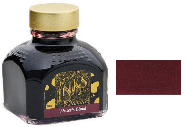 Diamine Bottled Ink 80ml Writer's Blood | Freedompens