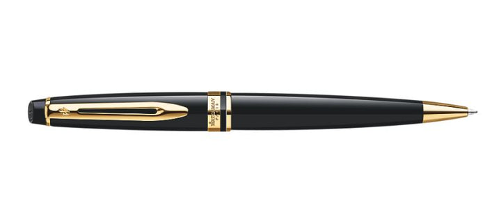 Waterman Expert Black Lacquer & Gold Ballpoint Pen | S0951700 | Freedompens