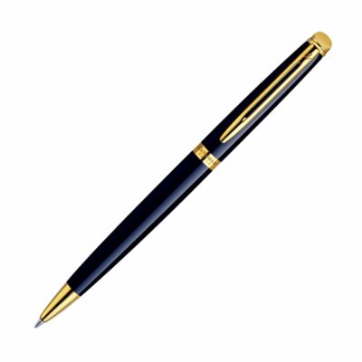 Waterman Hemisphere Black Lacquer & Gold Ballpoint Pen | S0920670 | Freedompens